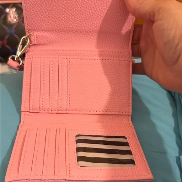 Marc Tetro Charming Pink Dog Print Wristlet - Picture 5 of 5